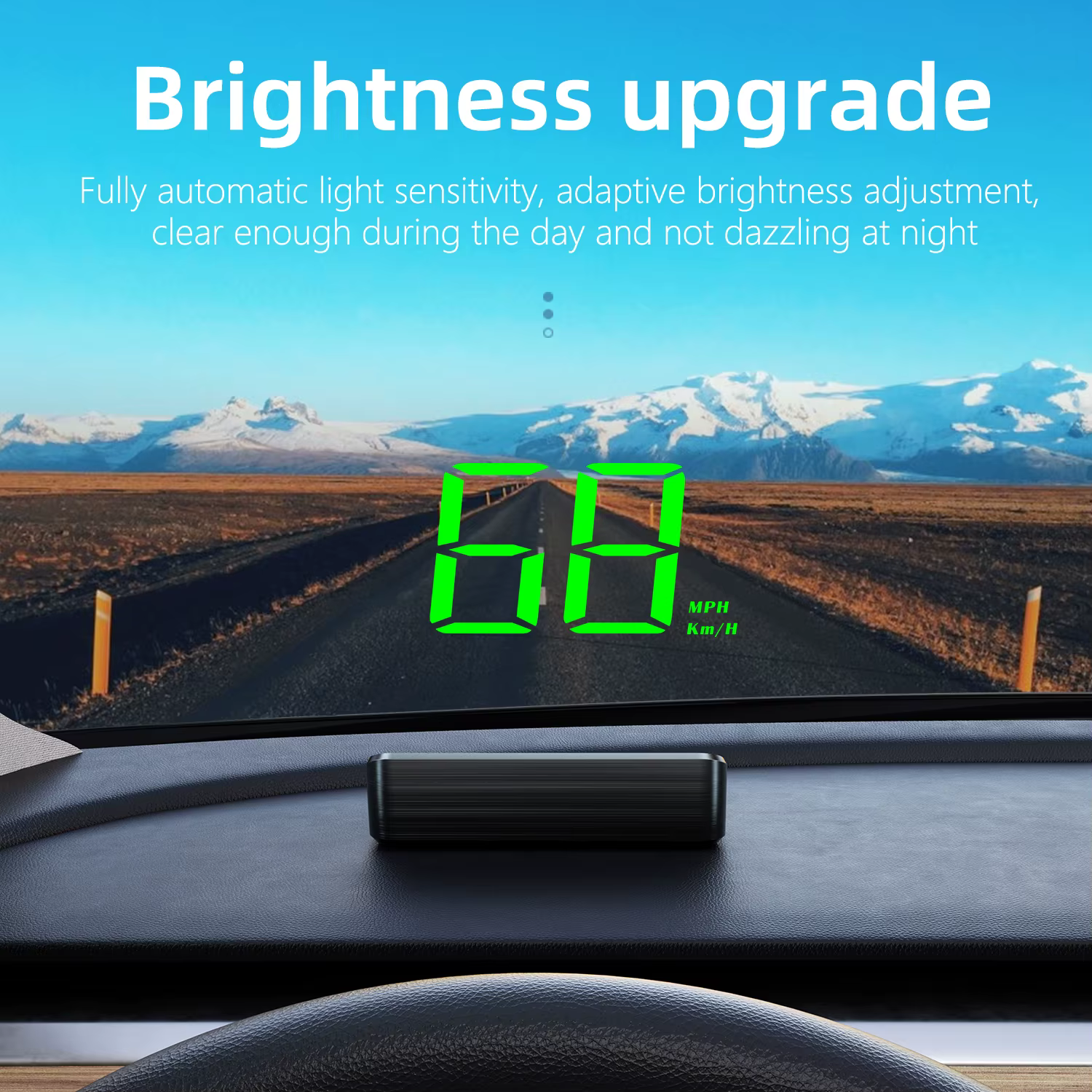 HD Head-Up Display M2 — Velocímetro Digital com GPS para Para-brisa