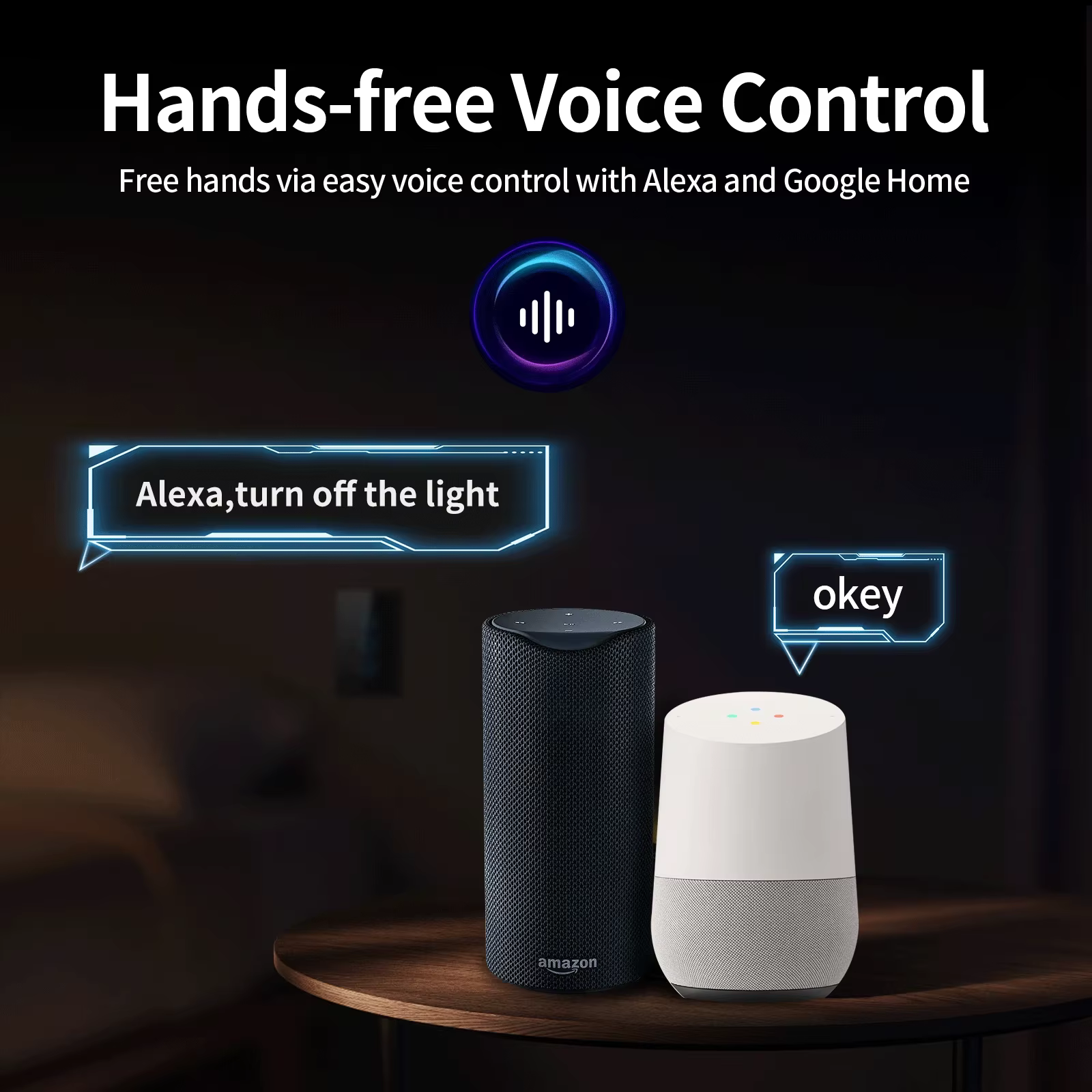 Interruptor Inteligente Wi-Fi Touch para Luz, com Alexa e Google Home - Imagem 5