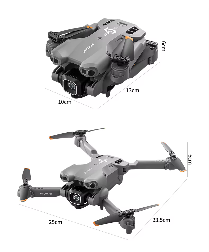Mini Drone 5 Pro Dobrável com Câmera HD e FPV Wi-Fi - Imagem 3