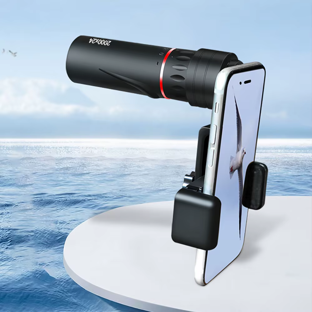 Monóculo Telescópico Portátil HD com Adaptador para Celular - Imagem 1